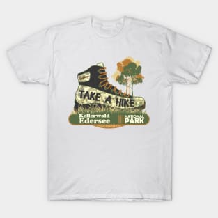 Take A Hike Boot, Kellerwald Edersee National Park, Germany T-Shirt